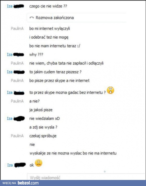Wyłączyli internet