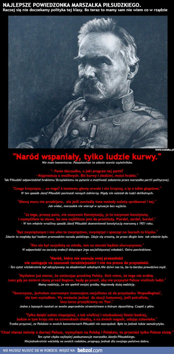 Ulubione powiedzonka Piłsudskiego
