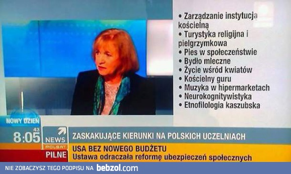 Przyszłościowe kierunki na polskich uczelniach