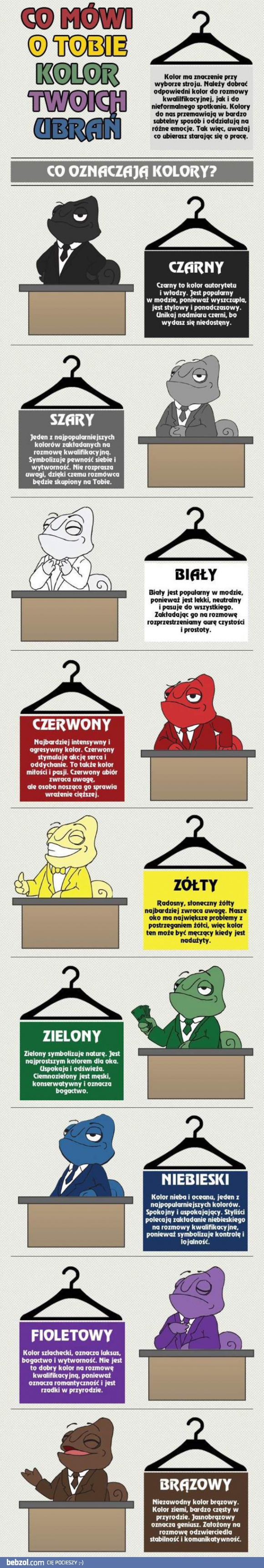 Co mówi o tobie kolor ubrania?