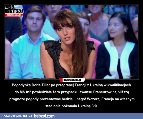 Pogodynka Doria Tiller powiedziała, że się rozbierze jeśli...