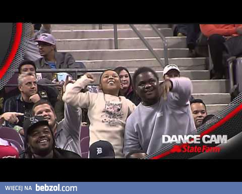 Bitwa na tańce w dance cam na meczu Detroit Pistons