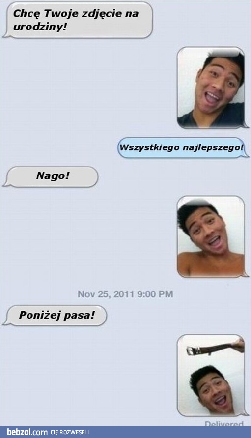 Zdjęcia nago poniżej pasa - idealne na urodziny