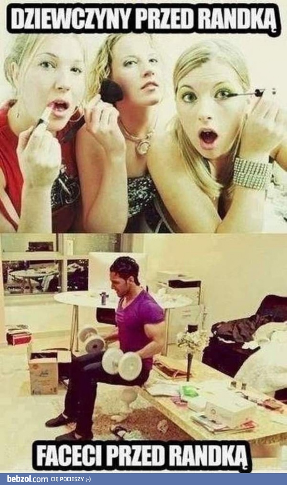 Faceci i kobiety przed randką