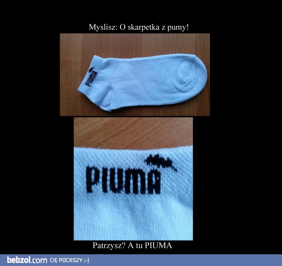 Skarpetka z pumy