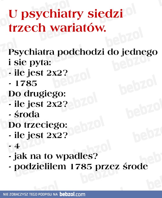 Trzech wariatów u psychiatry