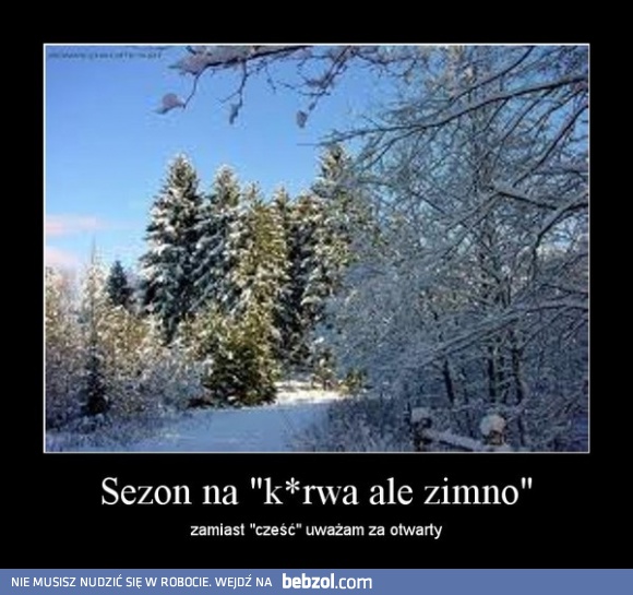 Sezon na zimowe przywitanie rozpoczęty