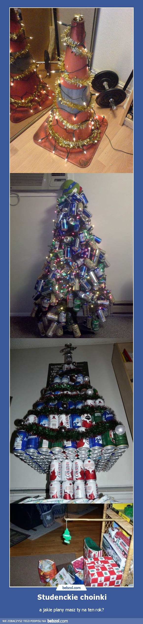 Studenckie choinki
