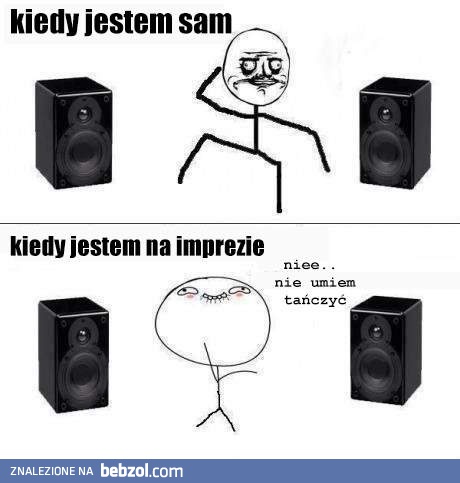 Sam i na imprezie