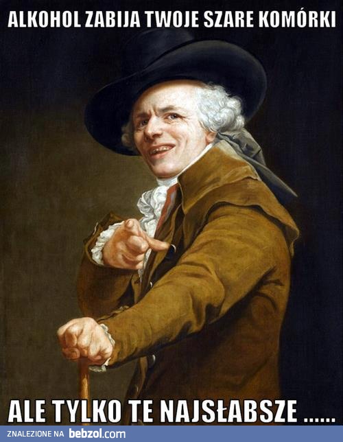 Alkohol zabija szare komórki
