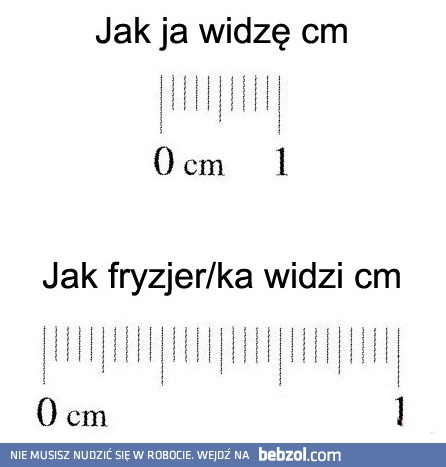 Centymetr wag fryzjer