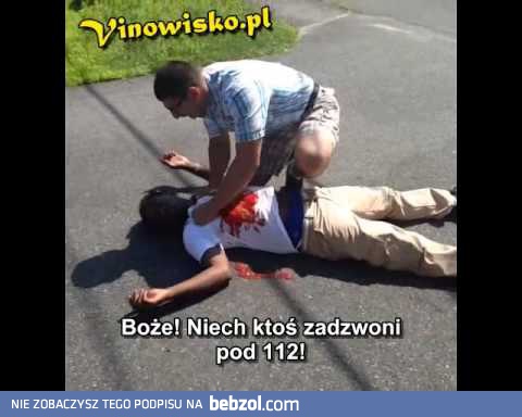 Reakcja białych i czarnych na widok martwego człowieka