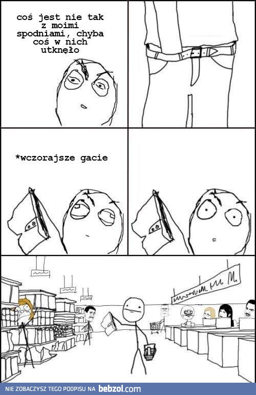 Niezręczna chwila w sklepie