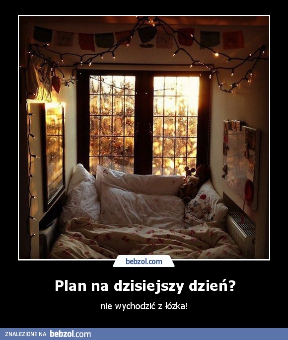 Plan na dzisiejszy dzień?