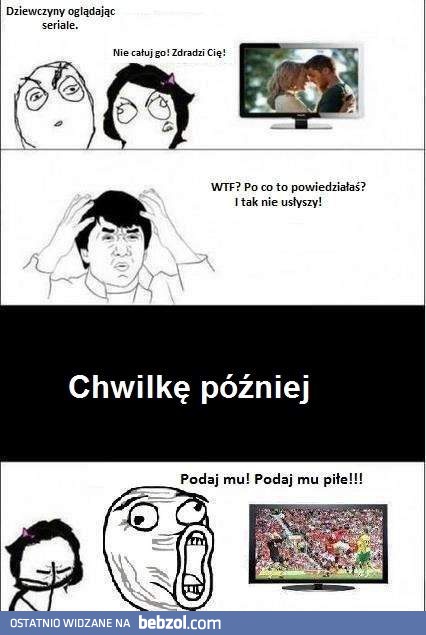 Oglądanie telewizji: Faceci vs Kobiety