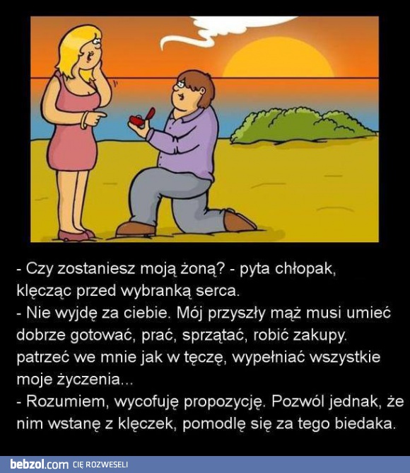 Oświadczyny a idealny facet