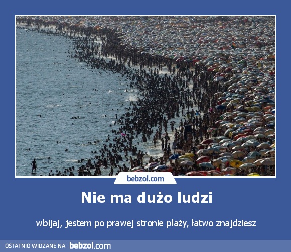 Nie ma dużo ludzi