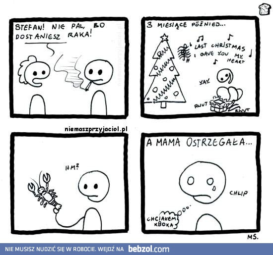 Nie pal, bo dostaniesz raka!