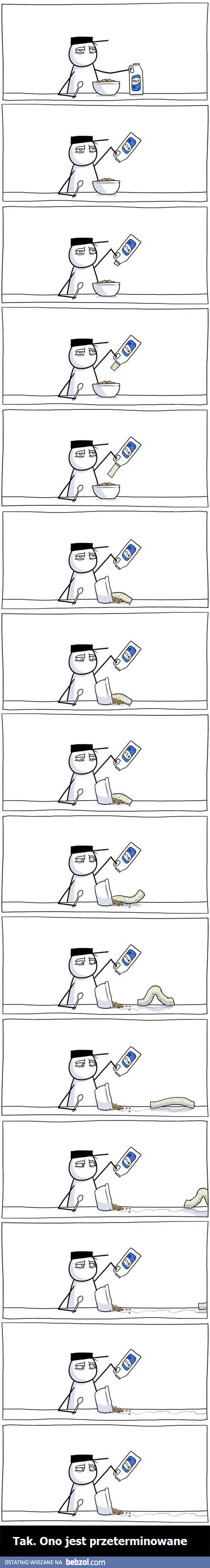 Tak. Ono jest przeterminowane