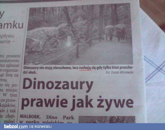 Dinozaury prawie jak żywe