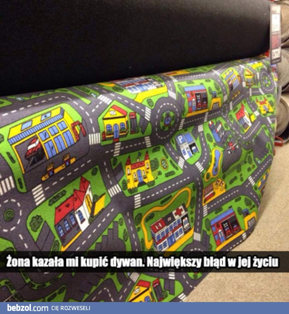 Żona kazała mi kupić dywan