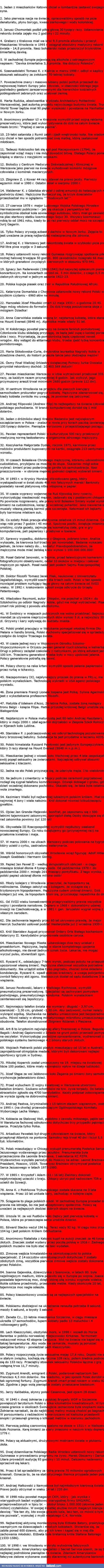 Czego nie wiesz o Polakach