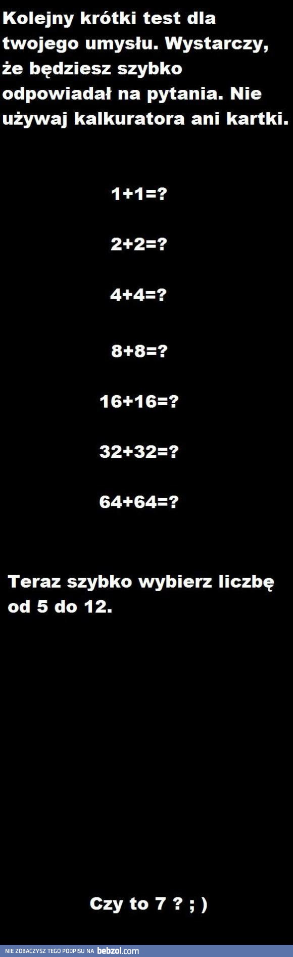 Mały test