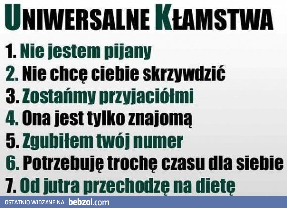 Uniwersalne kłamstwa