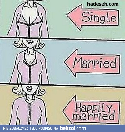 Singielka, mężatka, szczęśliwa mężatka 
