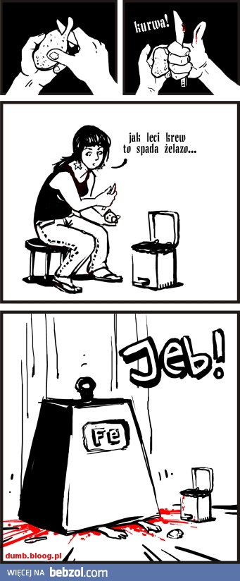 Jak leci krew, spada żelazo 