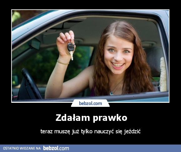 Zdałam prawko