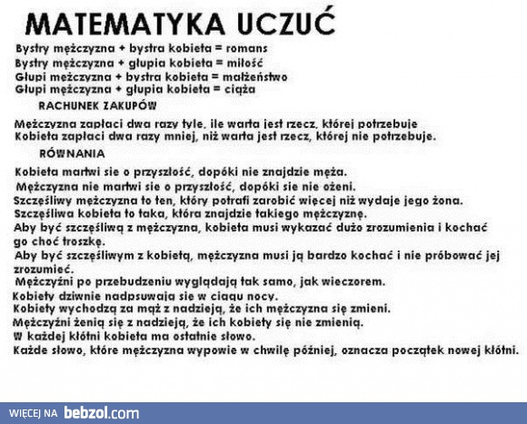 Matematyka uczuć