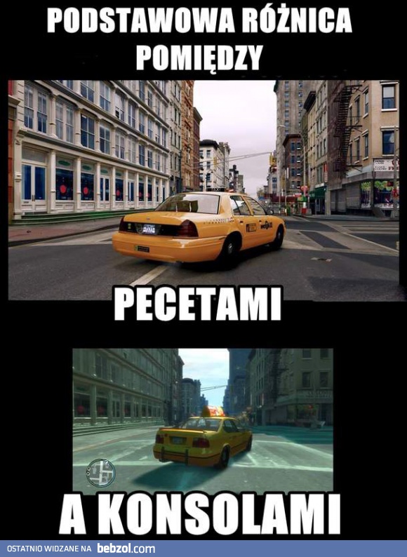 Różnica między PC a konsolą