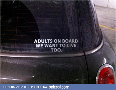 Dorośli w aucie