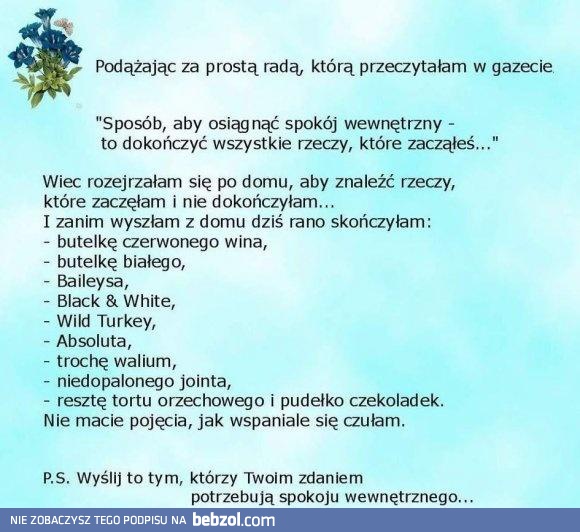 Wewnętrzny spokój