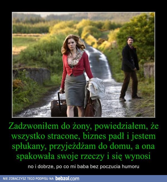 Żona bez poczucia humoru