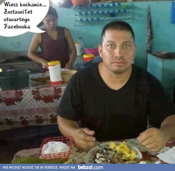 Zostawił otwartego Facebooka