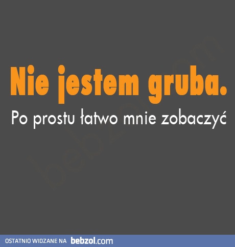 Nie jestem gruba