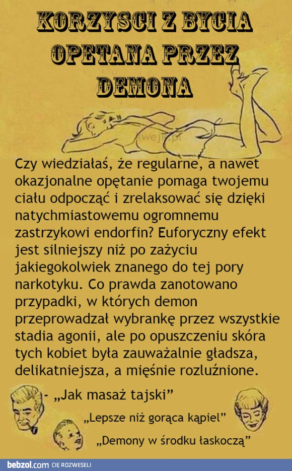 Korzyści z bycia opętaną przez demona