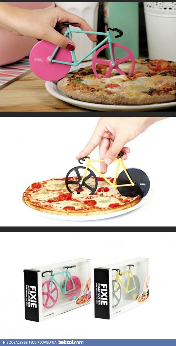 Nóż do pizzy dla cyklistów