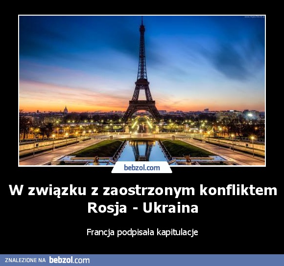 W związku z zaostrzonym konfliktem Rosja - Ukraina