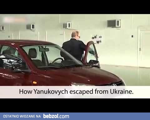 Jak Janukowycz uciekał z Ukrainy - historia prawdziwa!