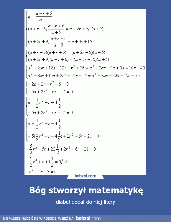 Bóg stworzył matematykę