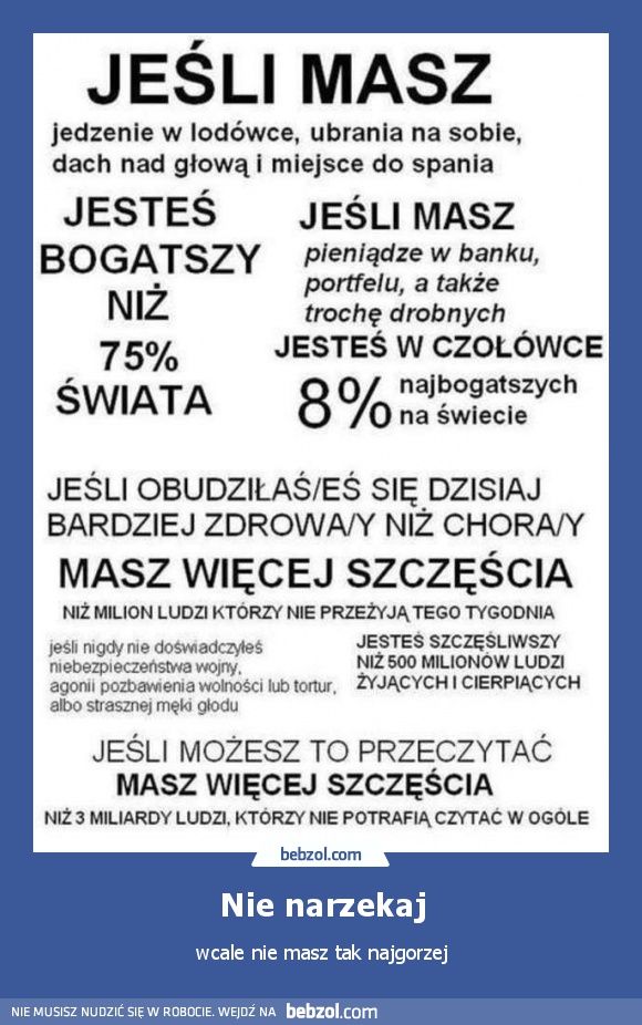 Nie narzekaj