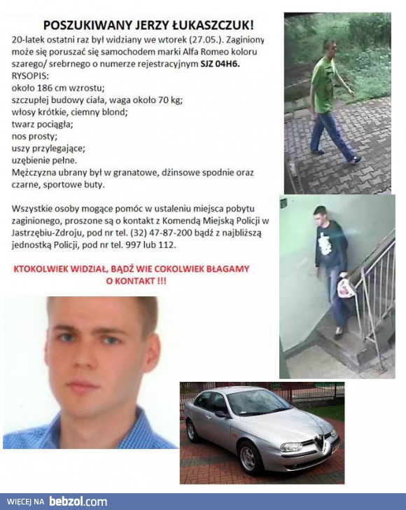 Zaginął Jerzy Łukaszczuk