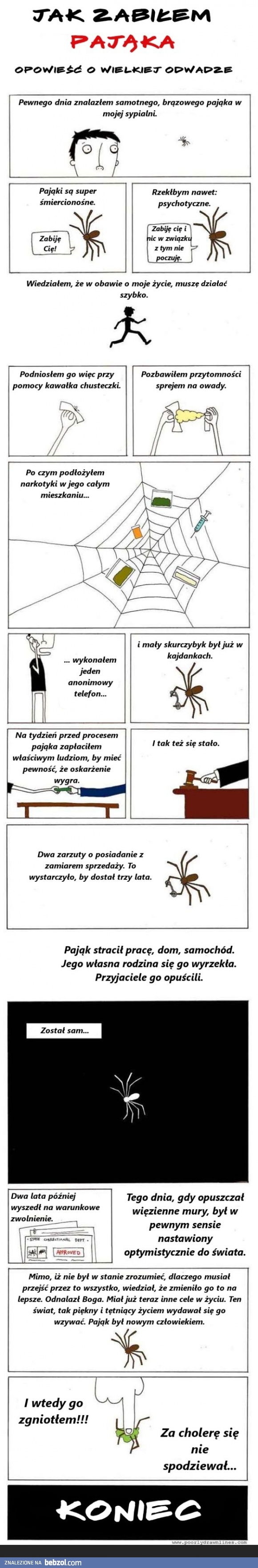 Jak zabić pająka?