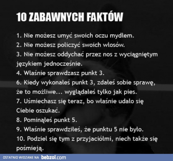 10 zabawnych faktów