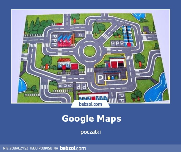 Pierwsza wersja Google Maps