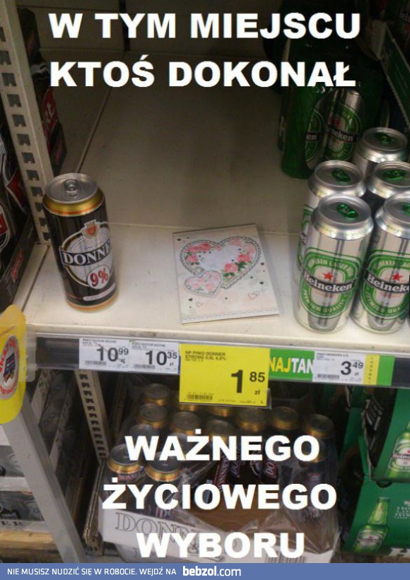 Ważny życiowy wybór