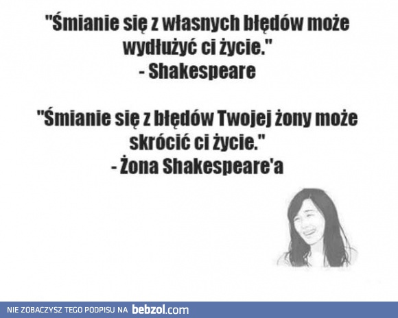 Shakespeare i jego żona